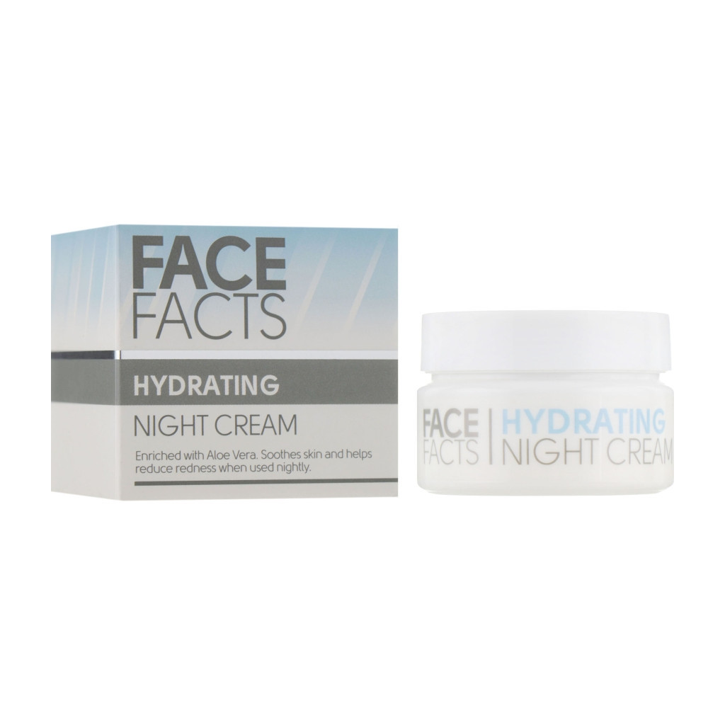 Крем для обличчя Face Facts Hydrating Night Cream Зволожувальний нічний 50 мл (5031413913019) - зображення 1