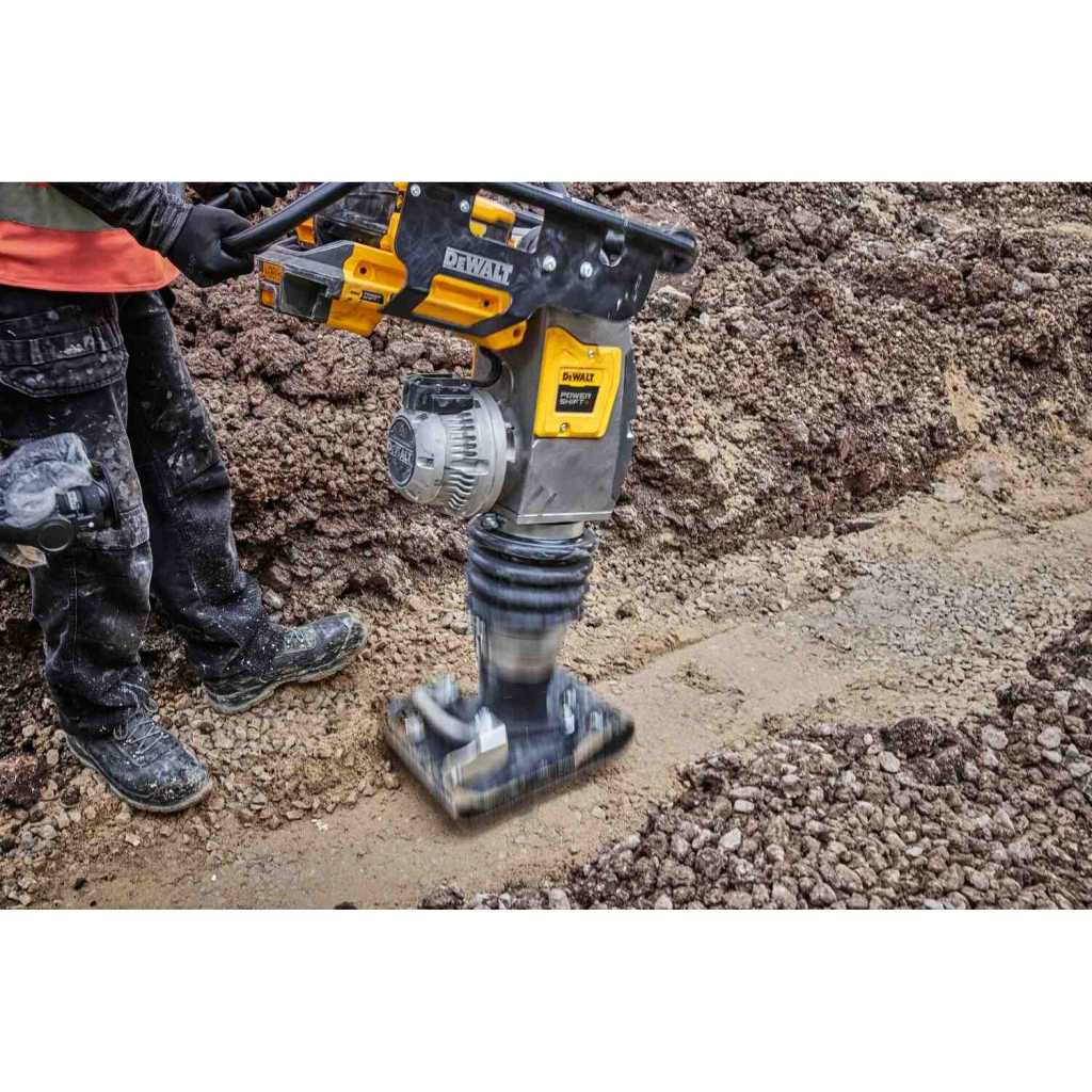 Вібротрамбувалка DeWALT POWERSHIFT Li-Ion 55V, 11.6 кН, 65 кг (без АКБ та ЗП) (DCPS660N) - изображение 11