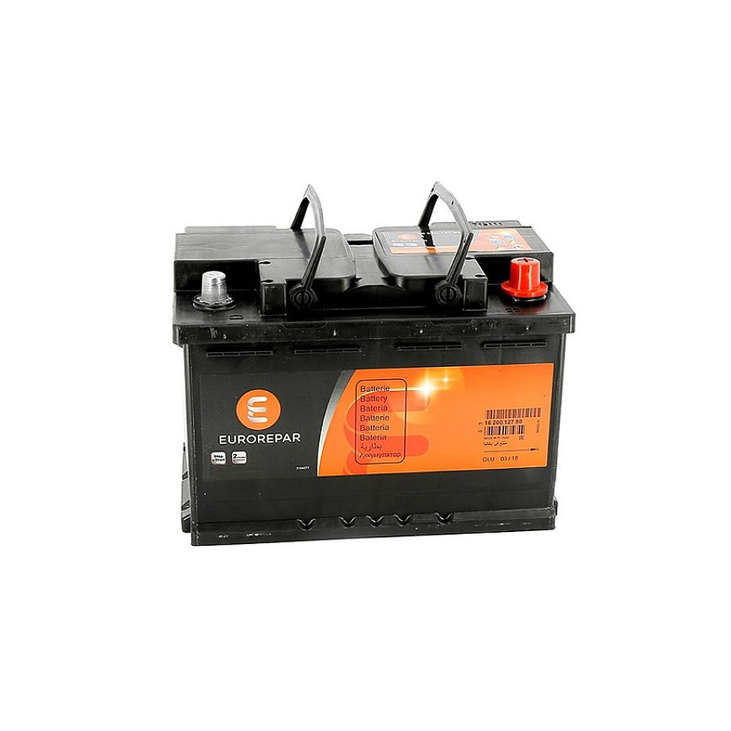 Акумулятор автомобільний EUROREPAR 74Ah 680A R+ (1648431780) - зображення 1