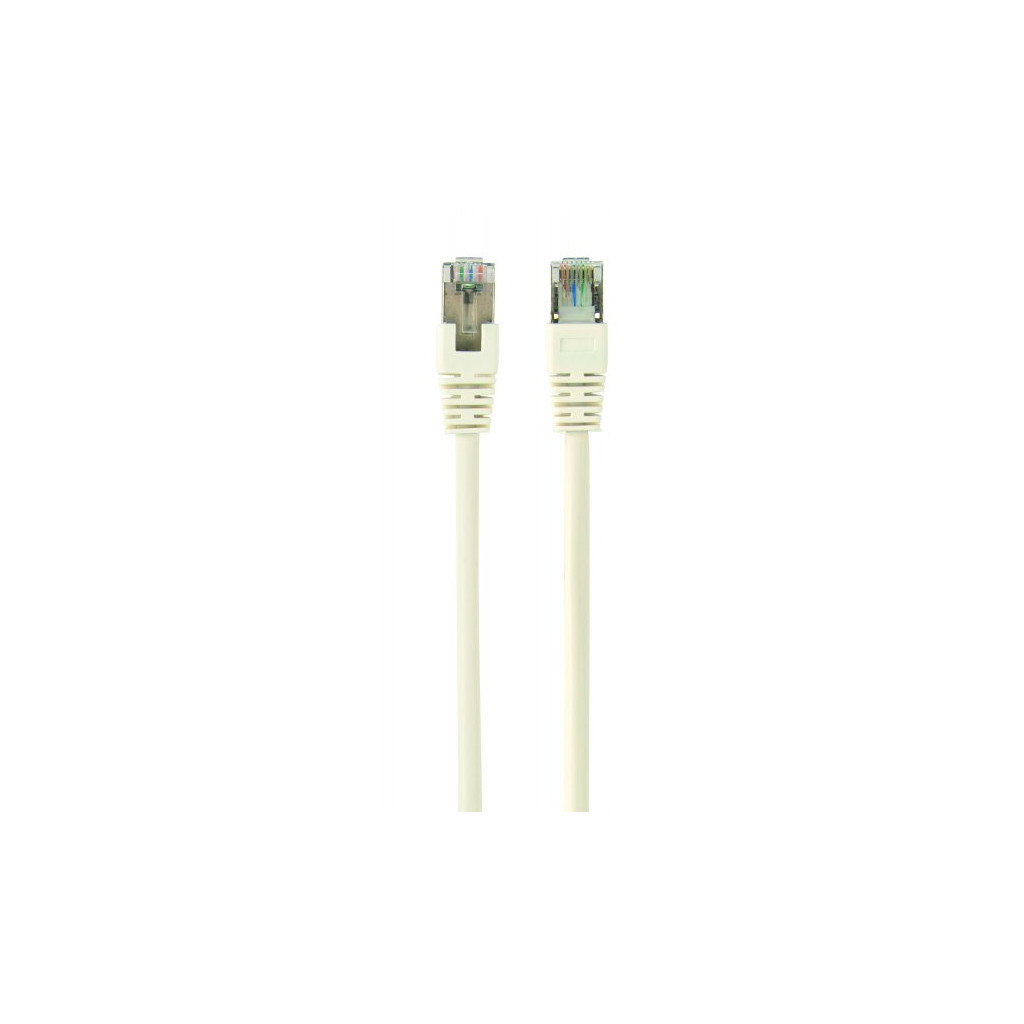 Патч-корд 2м FTP cat 6 CCA white Cablexpert (PP6-2M/W) - зображення 1