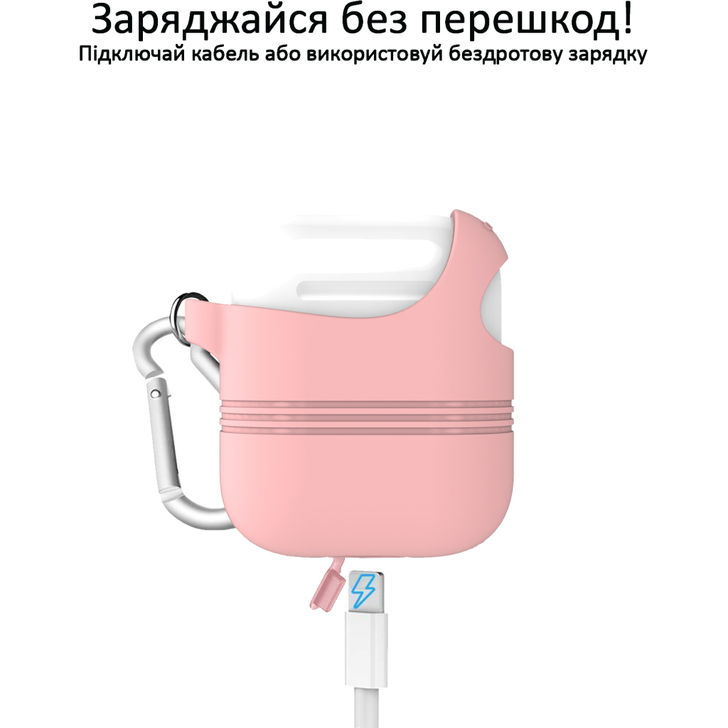Кейс для навушників Promate VeilCase для Apple AirPods Pink (veilcase.pink) - зображення 5