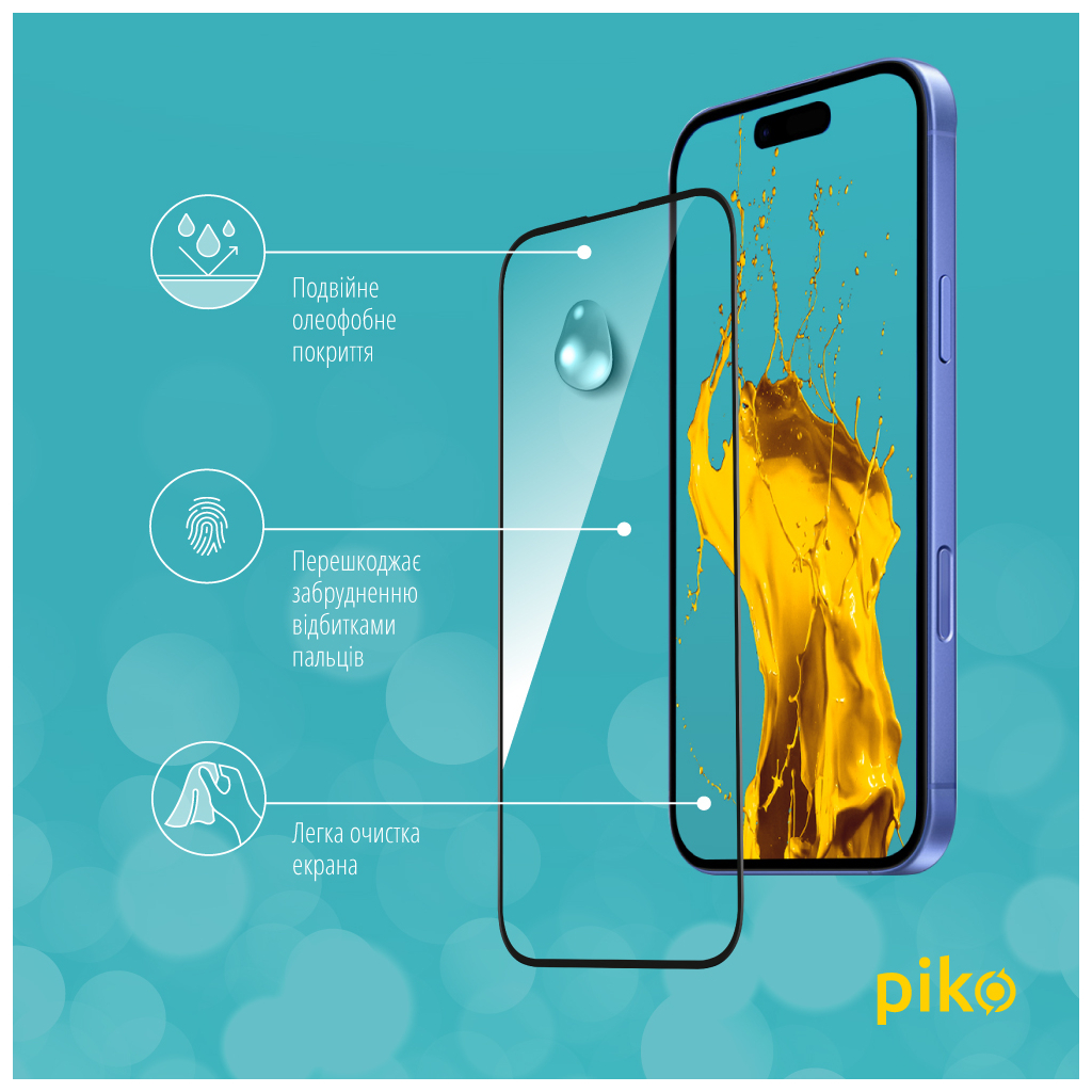 Скло захисне Piko Full Glue Apple iPhone 16 Plus Black (1283126593390) - зображення 4