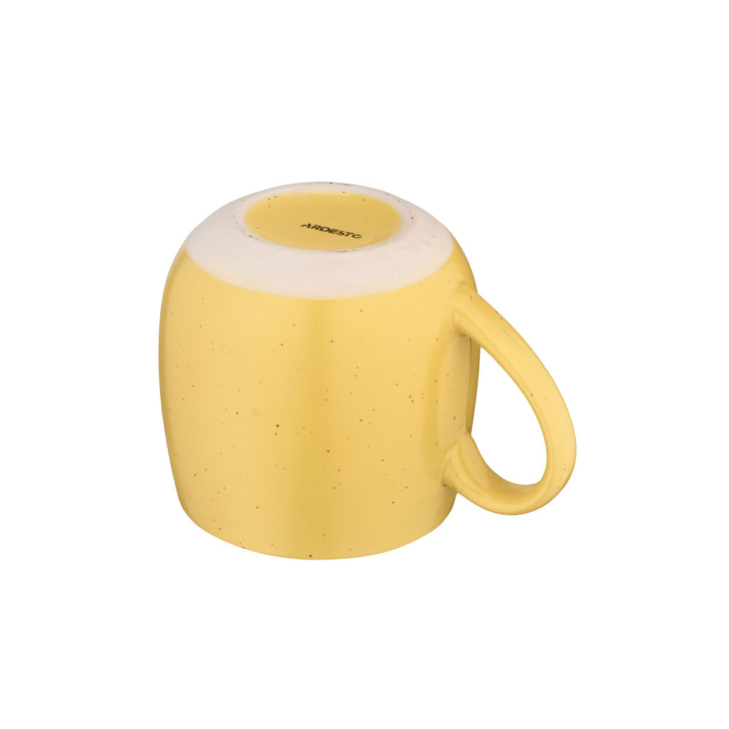 Чашка Ardesto Alcor, 450мл, кераміка, жовтий (AR3475RY) - изображение 5
