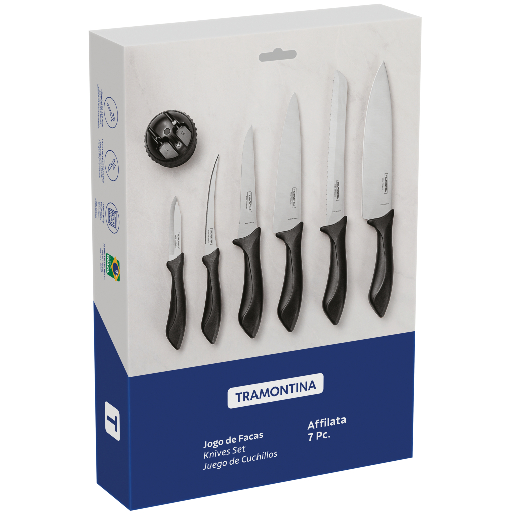 Набір ножів Tramontina Affilata +точило 7 предметів (23699/060) - зображення 2