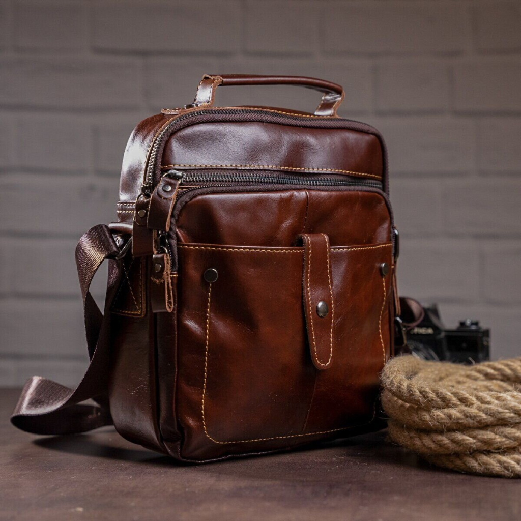 Сумка Vintage Коричнева (14700) - зображення 9