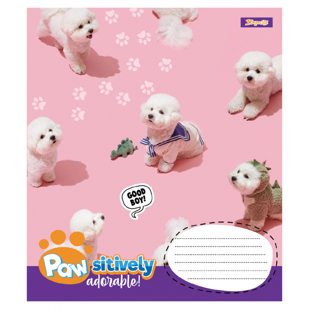 Зошит 1 вересня Pawsitively А5 24 аркушів лінія (768241) - зображення 5