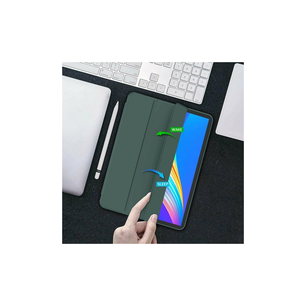 Чохол до планшета BeCover Tri Fold Soft TPU Silicone Apple iPad Pro 13" M4 2024 Dark Green (711752) - зображення 5