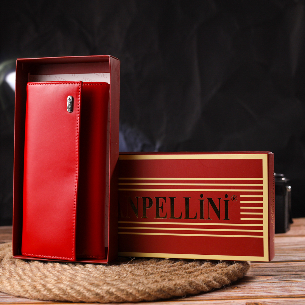 Гаманець Canpellini З натуральної шкіри Червоний (21626) - зображення 10