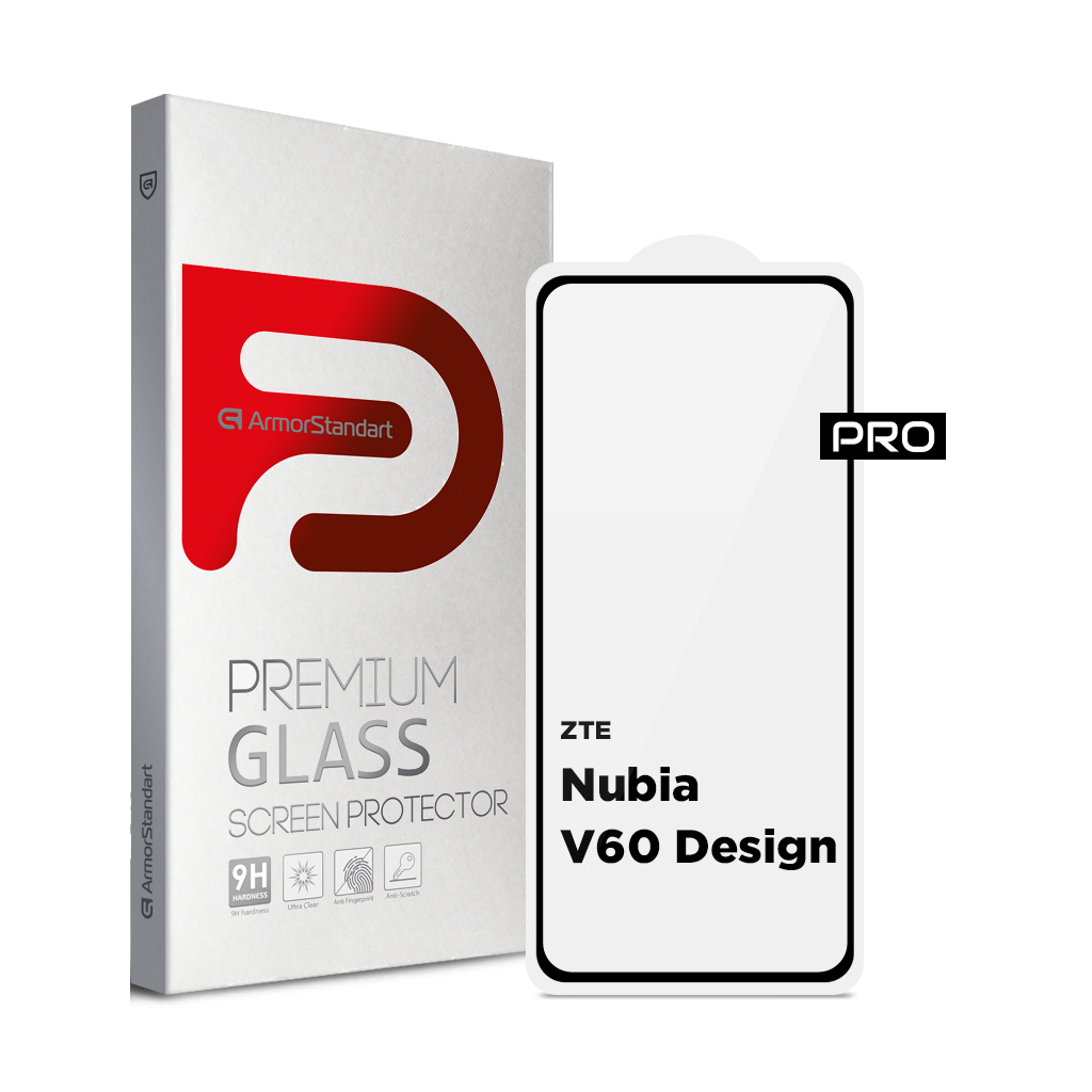 Скло захисне Armorstandart Pro ZTE Nubia V60 Design Black (ARM78906) - зображення 1