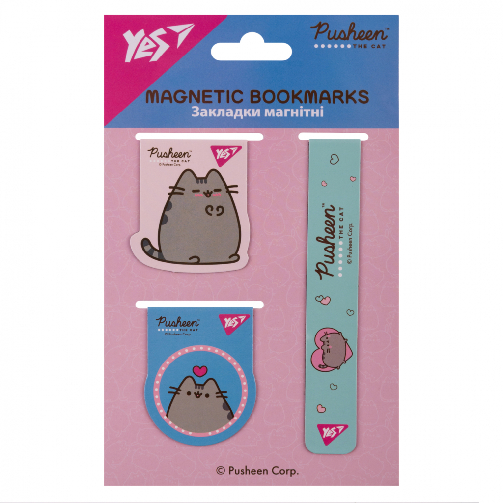 Закладки для книг Yes магнітні Pusheen 3 шт (708349) - зображення 2