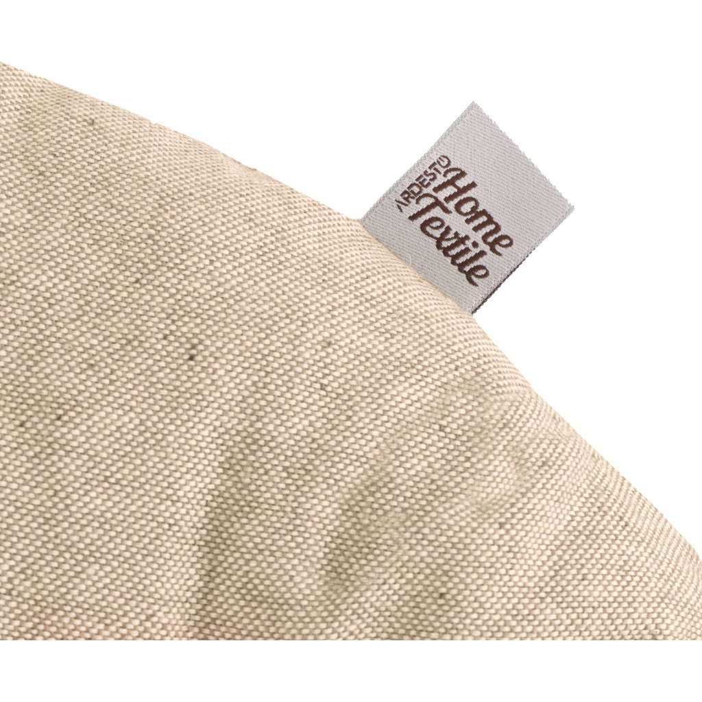 Подушка на стілець Ardesto Oliver, кругла 40 см, 100% бавовна, нап-ч: 50% холоф, 50% пп, шоколад (ART03OR) - зображення 4