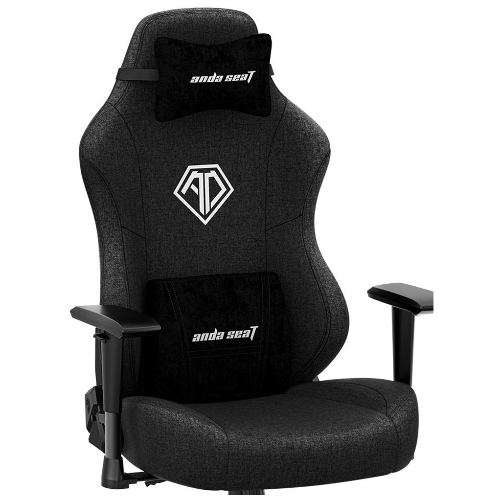 Крісло ігрове Anda Seat Phantom 3 Fabric Size L Black (AD18Y-06-B-F) - зображення 7