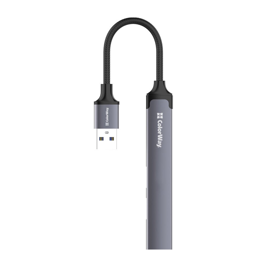 Концентратор ColorWay USB-A 4-в-1 USB2.0х3/USB3.0 (CW-HUB05) - зображення 9