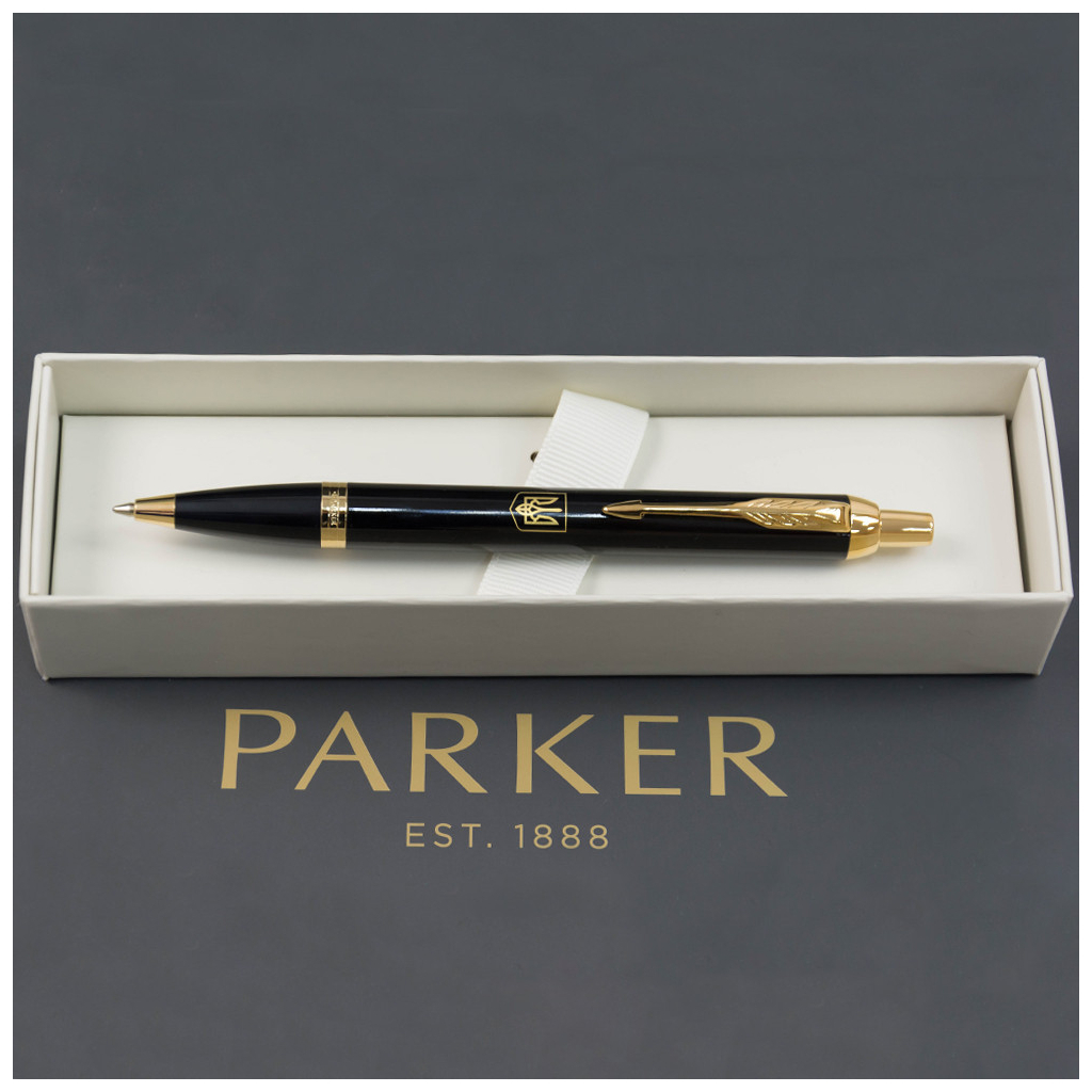 Ручка кулькова Parker IM Black GT BP Герб України (22032_T005y) - зображення 4