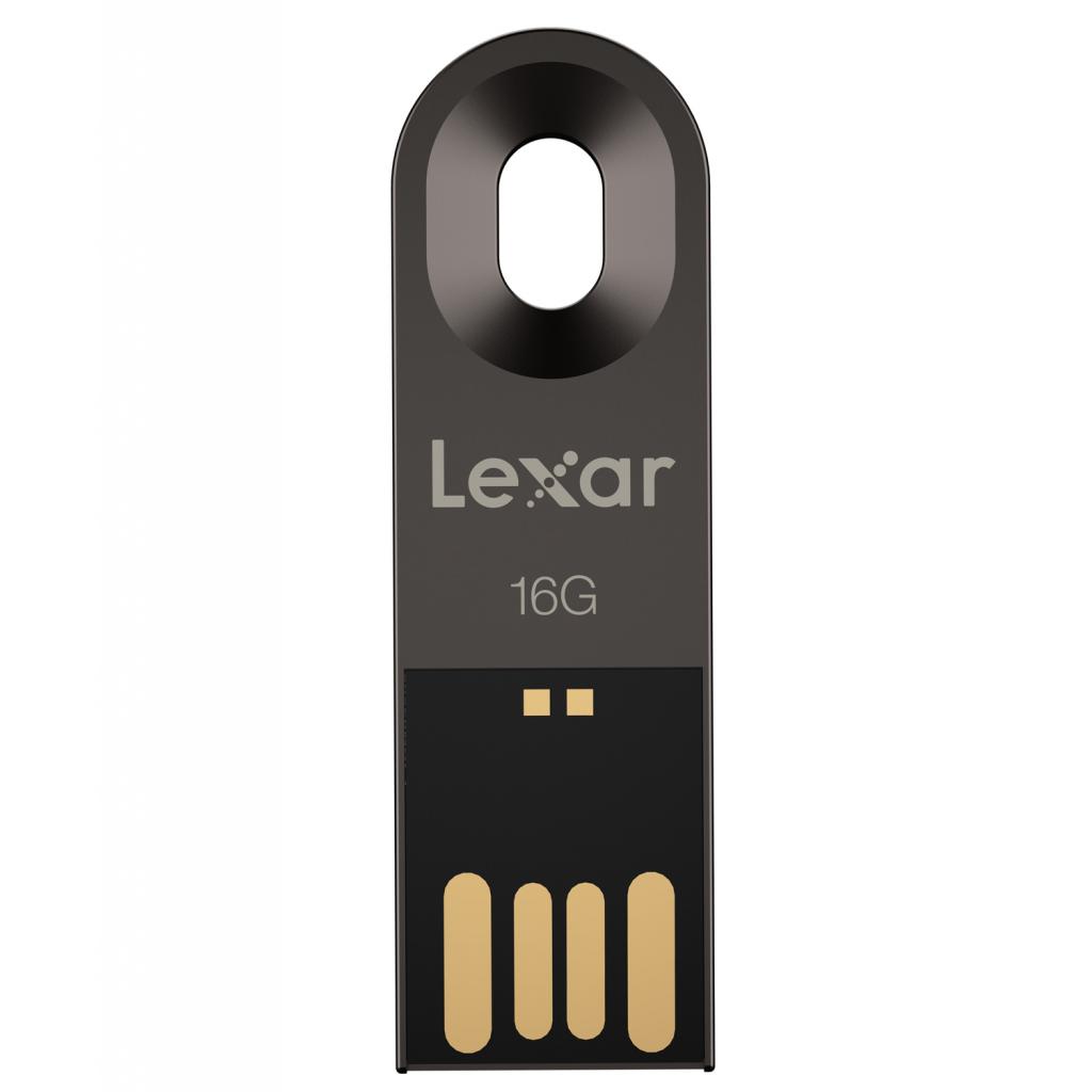 USB флеш накопичувач Lexar 16GB JumpDrive M25 Titanium Gray USB 2.0 (LJDM025016G-BNQNG) - зображення 1