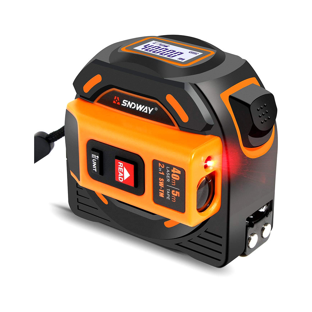 Рулетка Sndway SW-TM40 з лазерним далекоміром (SW-TM40) - зображення 1
