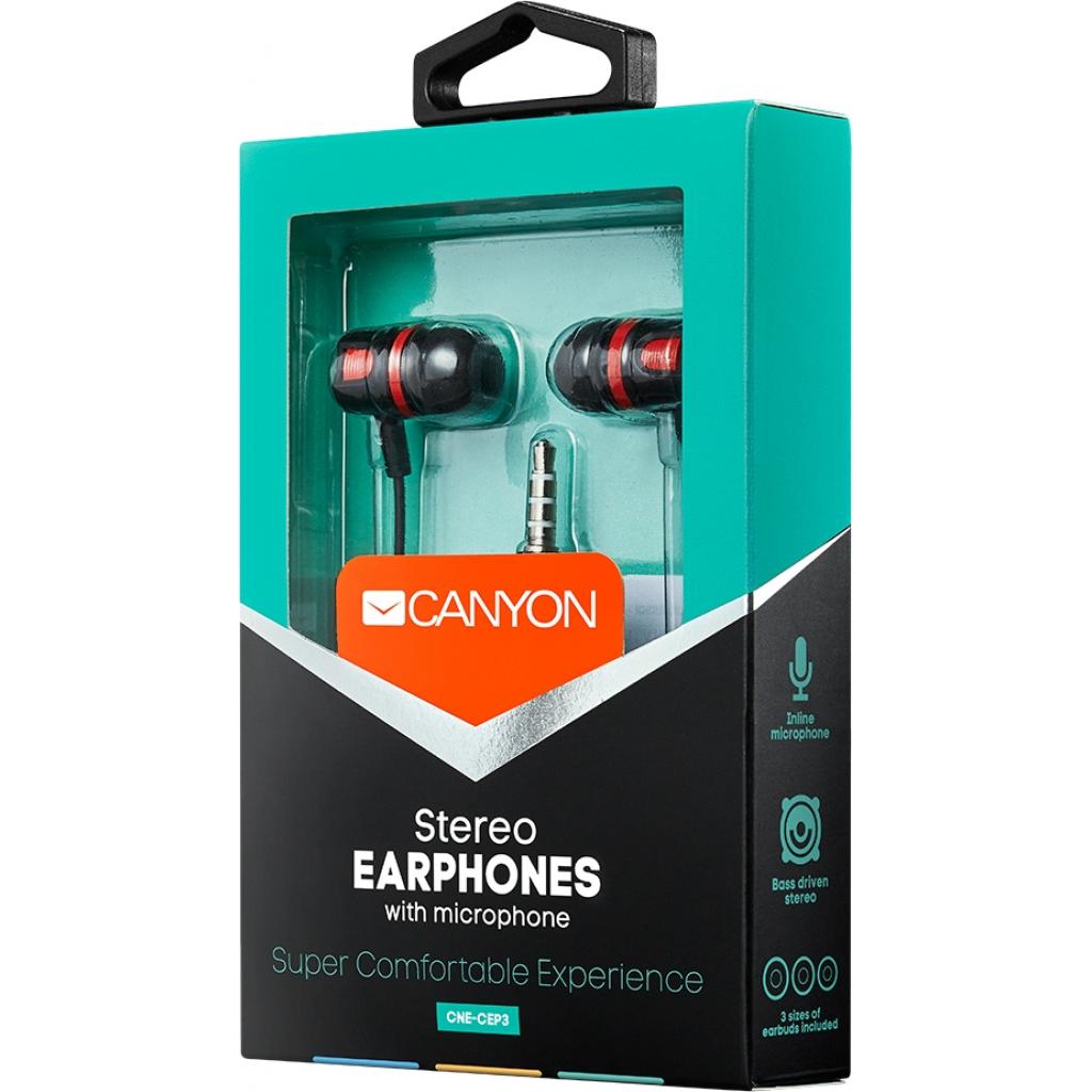 Навушники Canyon CNE-CEP3R Red (CNE-CEP3R) - зображення 4