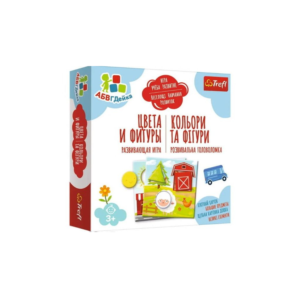 Настільна гра Trefl АБВГДейка. Кольори та фігури (02159) - зображення 1