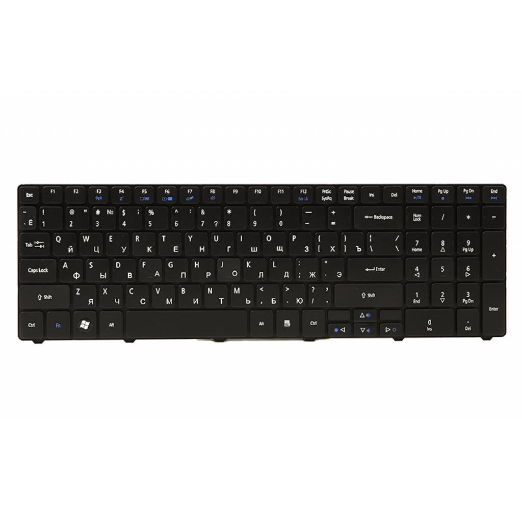 Клавіатура ноутбука Acer Aspire 5810 чорна, чорна рамка (KB311798) - зображення 1