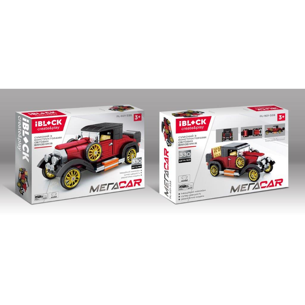 Конструктор iBlock Ретроавтомобіль 330 деталей (PL-921-335) - зображення 1