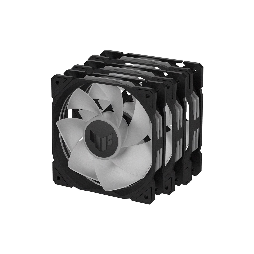 Кулер до корпусу ASUS TUF Gaming TR120 ARGB Reverse Triple Pack Black (90DA00D0-B09020) - зображення 6