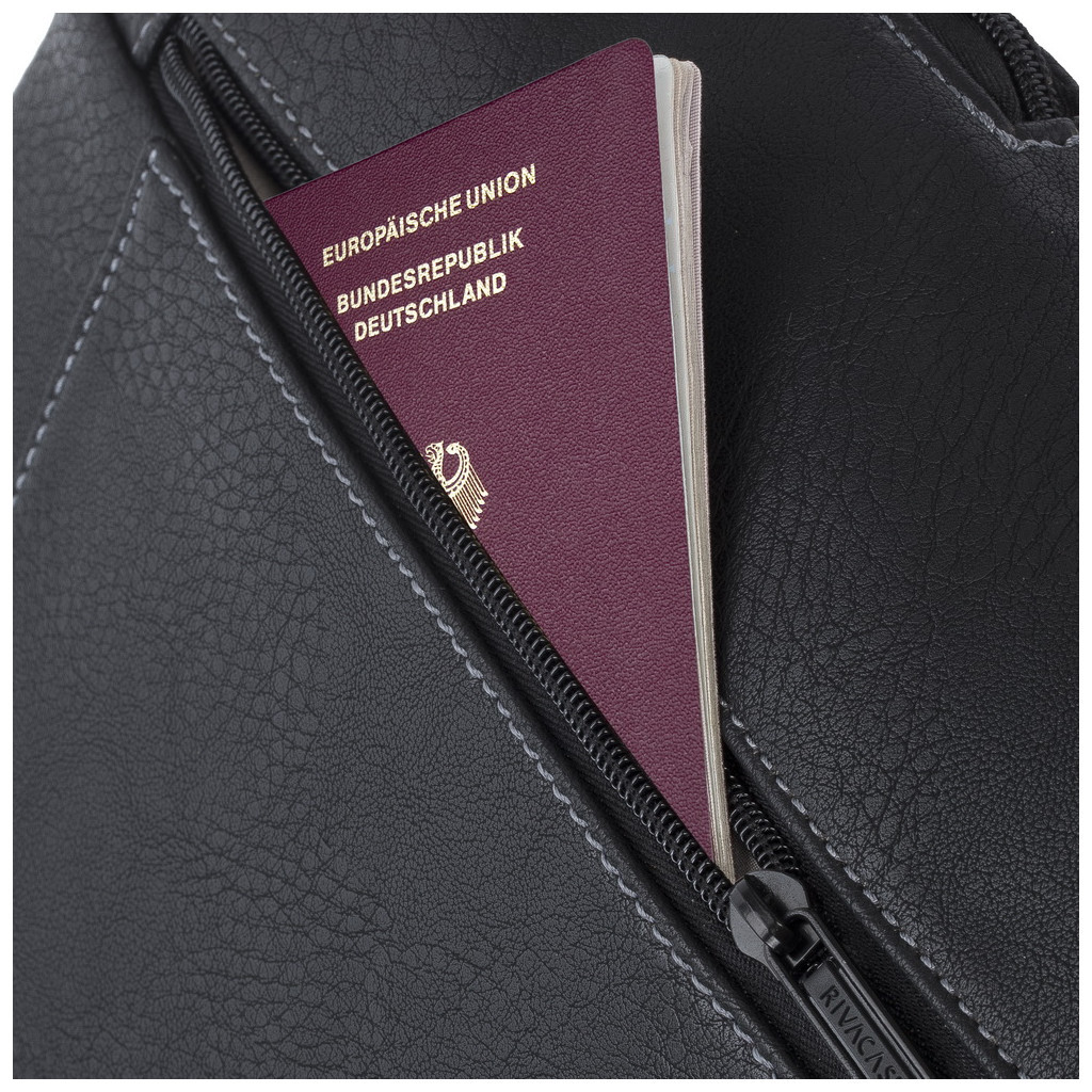 Сумка для ноутбука RivaCase 15.6" 8931 PU Black - зображення 10