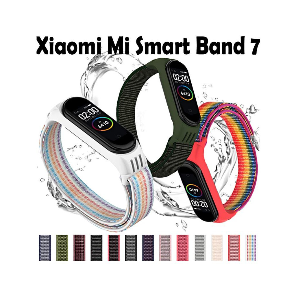 Ремінець до фітнес браслета BeCover Nylon Style для Xiaomi Mi Smart Band 7 Lime (707662) - зображення 2