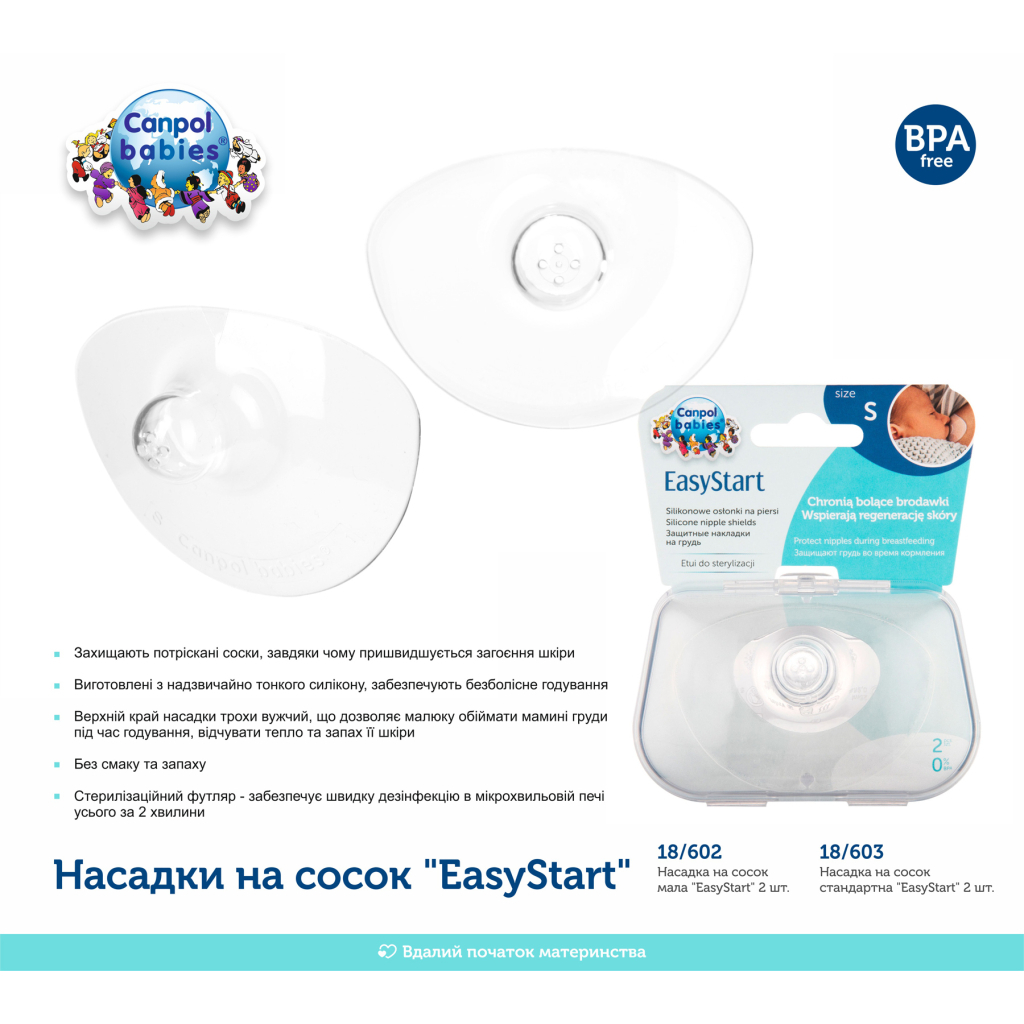 Захисна накладка на сосок Canpol babies EasyStart L 2 шт (18/603) - зображення 4
