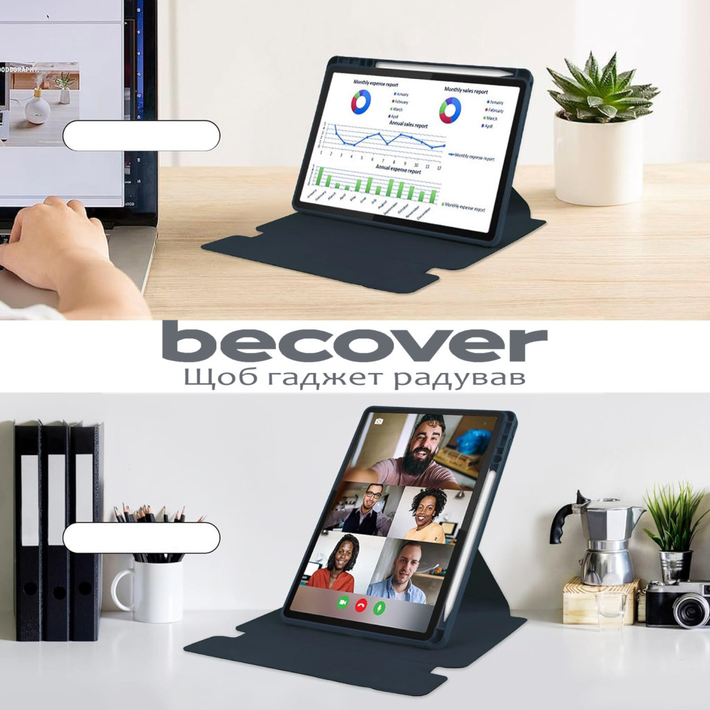 Чохол до планшета BeCover Keyboard 360° Rotatable Lenovo Tab M11 (2024) TB-TB330FU/Xiaoxin Pad 11 (2024) 11" Deep Blue (711075) - зображення 7