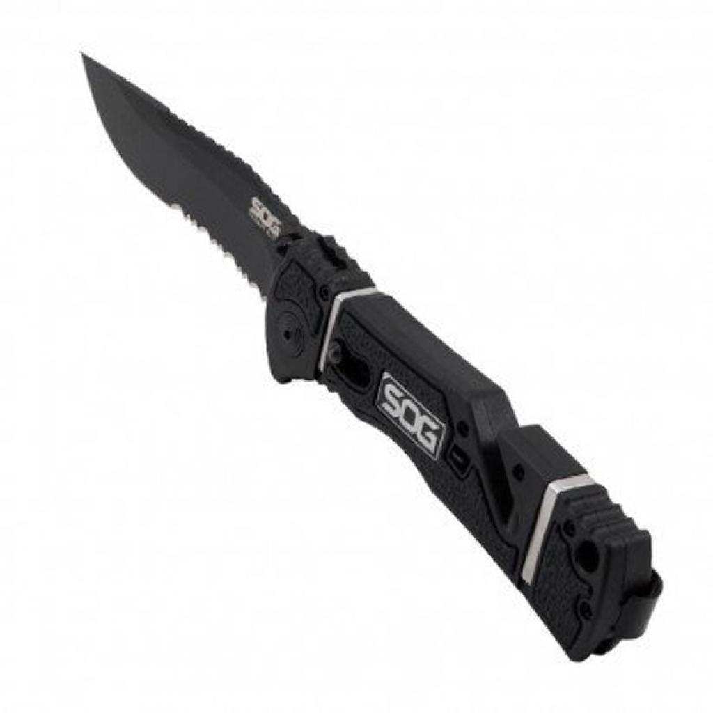 Ніж SOG Trident Elite Black Blade Serrated (TF106-BX) - зображення 2