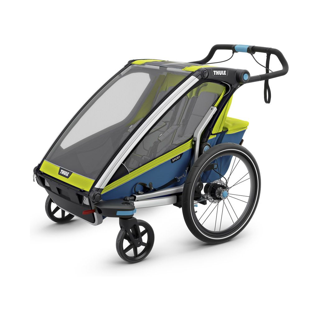 Коляска Thule Chariot Sport Double (Chartreuse-Mykonos) (TH 10201004) - изображение 3