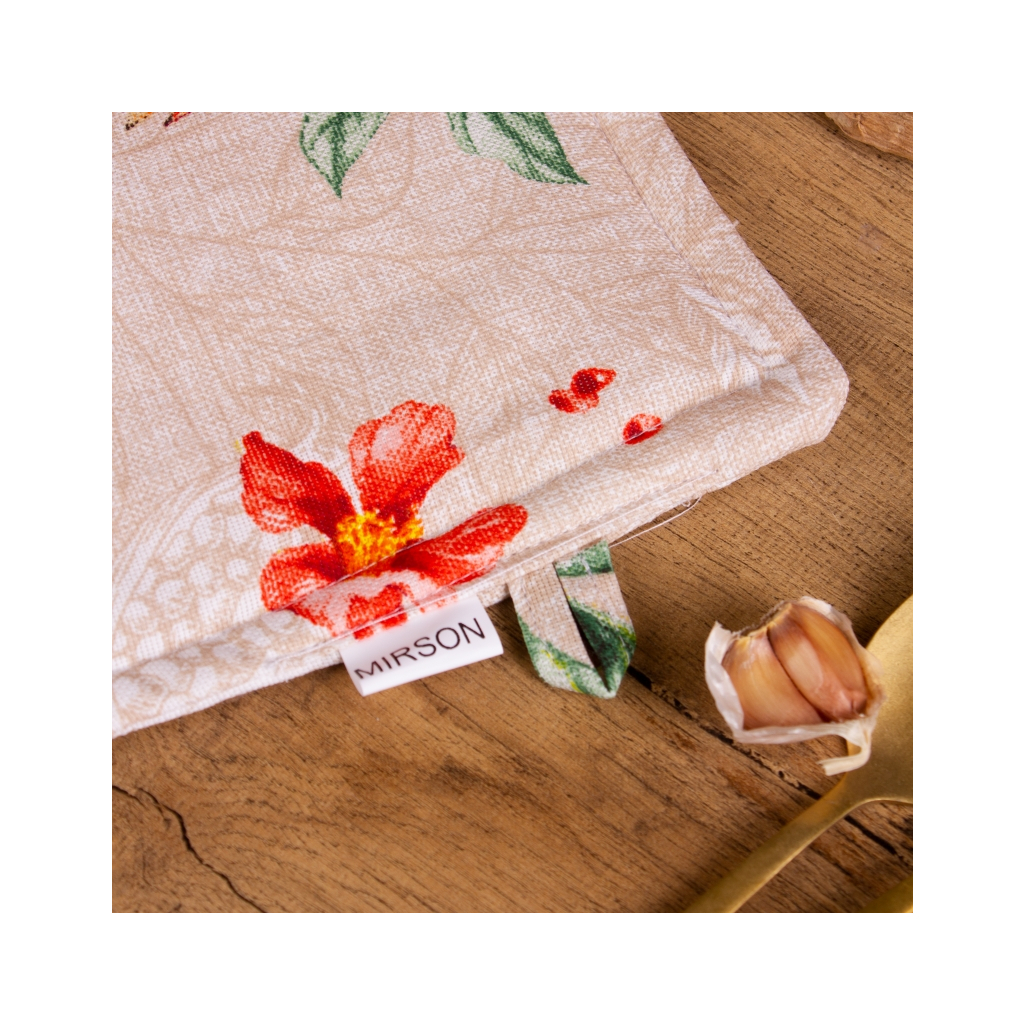 Кухонна прихватка MirSon рогожа/напівпанама №215 - Garnet (2200006754374) - изображение 3