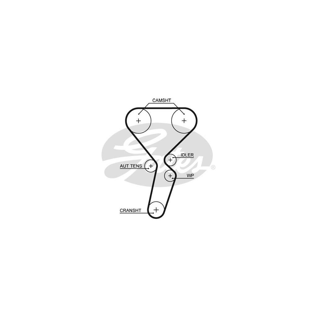 Комплект ременя ГРМ з помпой Gates KP35501XS - зображення 2