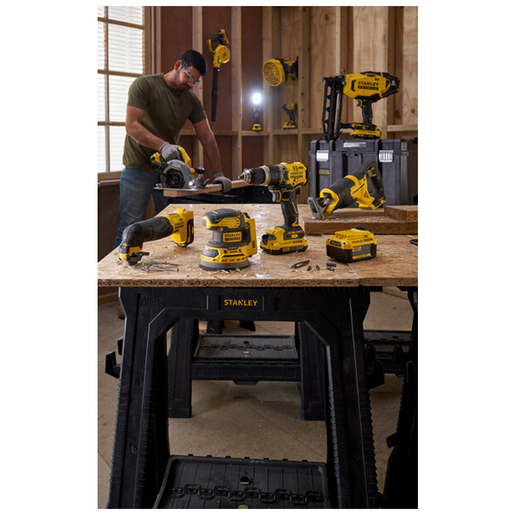 Шліфувальна машина Stanley FatMax полірувальна, V20 18В, підошва 254 мм, 2.800 об/хв (без АКБ та ЗП) (SFMCE100B) - зображення 6