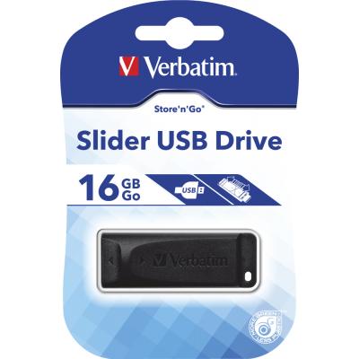 USB флеш накопичувач Verbatim 16GB Slider Black USB 2.0 (98696) - зображення 5