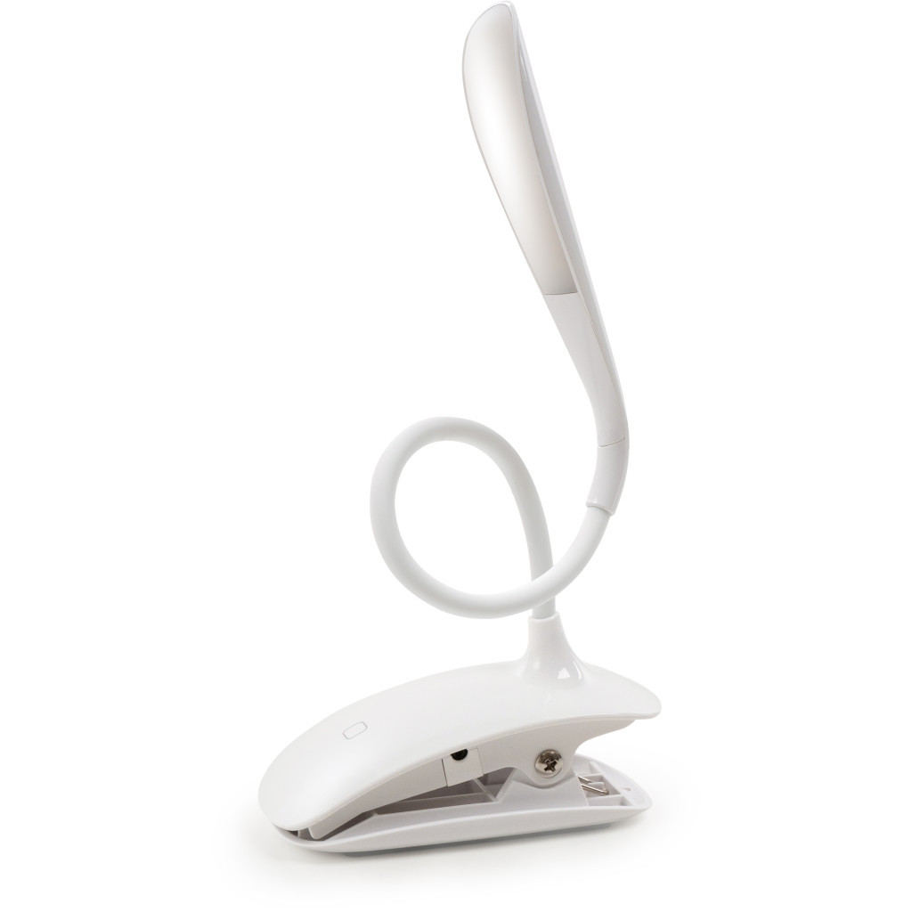 Настільна лампа ColorWay LED Flexible & Clip з вбудованим акумулятором 500mAh (CW-DL04FCB-W) - зображення 10