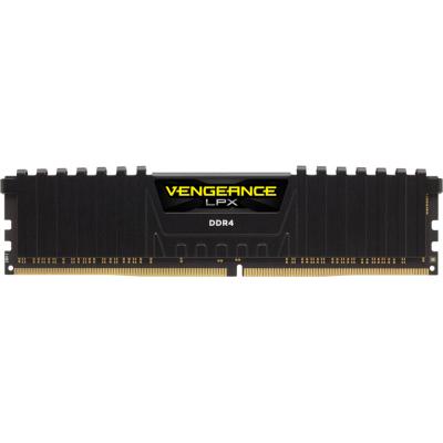 Модуль пам'яті для комп'ютера DDR4 8GB 2400 MHz Vengeance LPX Black Corsair (CMK8GX4M1A2400C16) - зображення 1