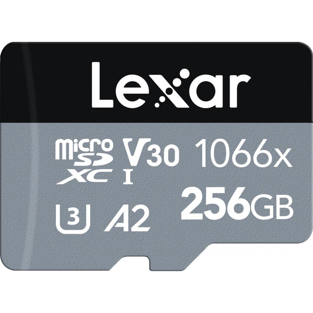 Карта пам'яті Lexar 256GB microSDXC class 10 UHS-I 1066x Silver (LMS1066256G-BNANG) - зображення 1