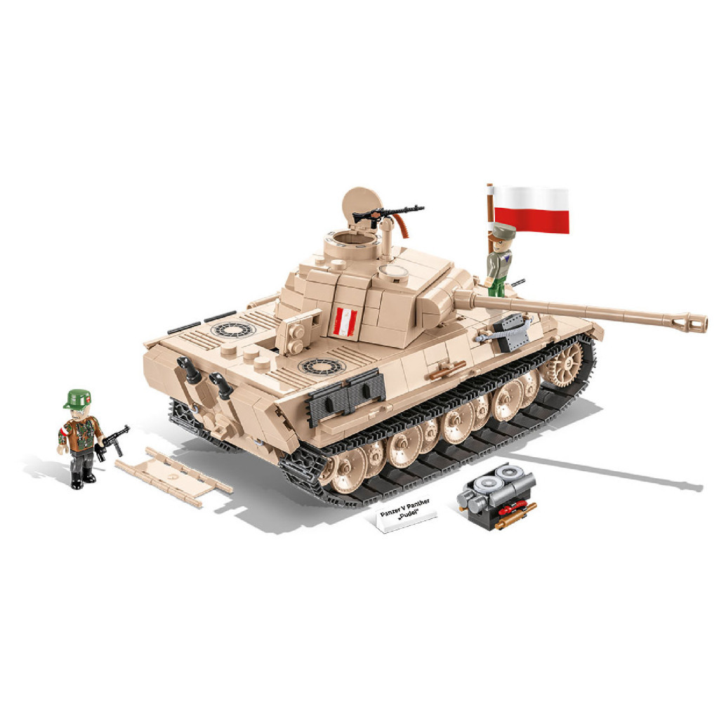 Конструктор Cobi Танк Пантера V - Пудель 1:28, 840 деталей (COBI-2568) - зображення 9