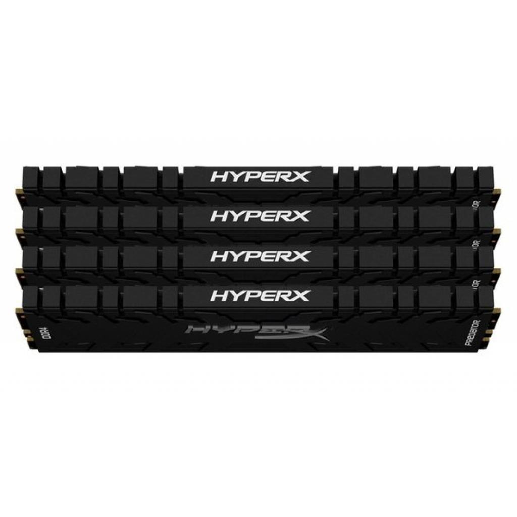 Модуль пам'яті для комп'ютера DDR4 128GB (4x32GB) 3200 MHz HyperX Predator Black Kingston Fury (ex.HyperX) (HX432C16PB3K4/128) - зображення 3