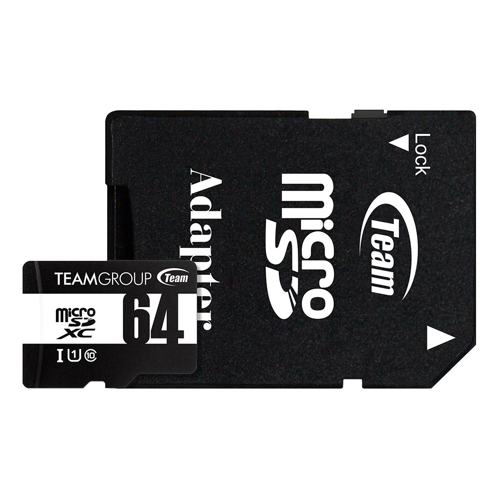 Карта пам'яті Team 64Gb microSDXC class 10 (TUSDX64GCL10U03) - зображення 1