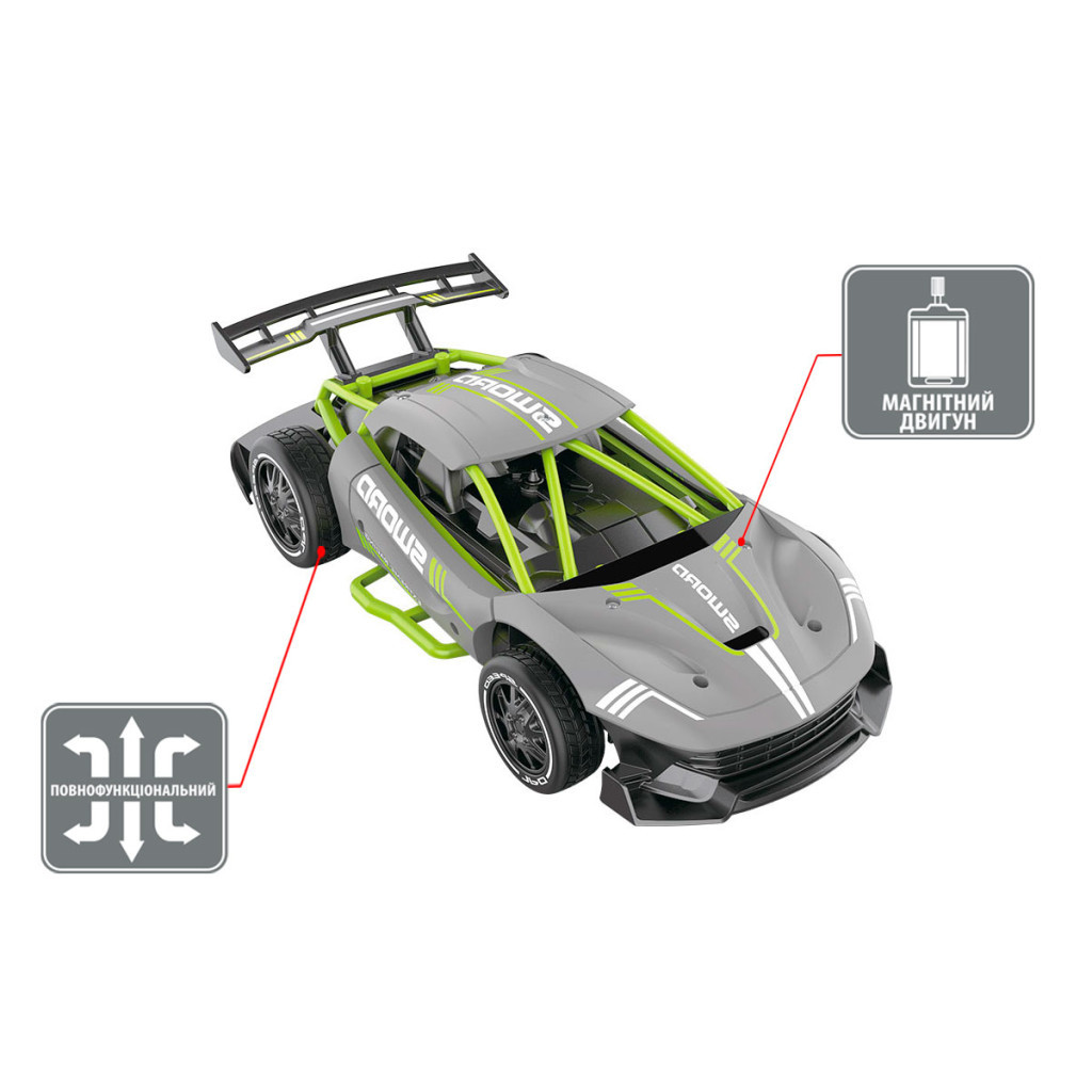 Радіокерована іграшка Sulong Toys Speed racing drift – Sword (сірий, 1:24) (SL-289RHG) - зображення 3