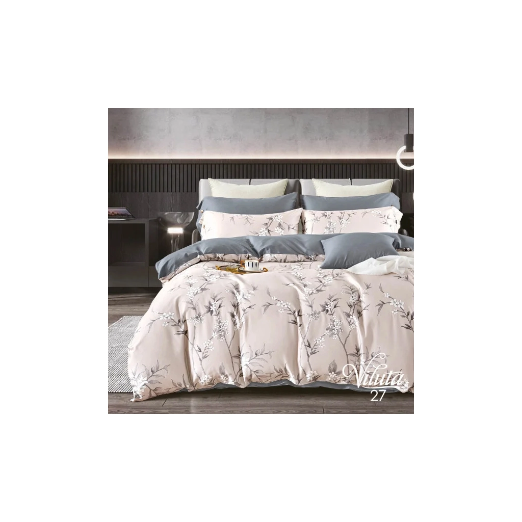 Постільна білизна Viluta Сатин Єгипетська бавовна 27 євро (27_EB_ev) - зображення 1