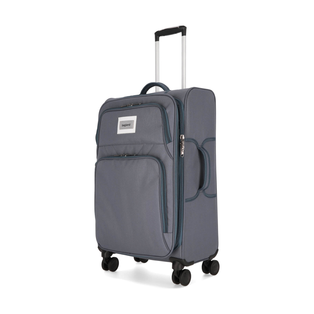 Валіза Bagland Валенсія середня 63 л сіра (835918493) - зображення 2