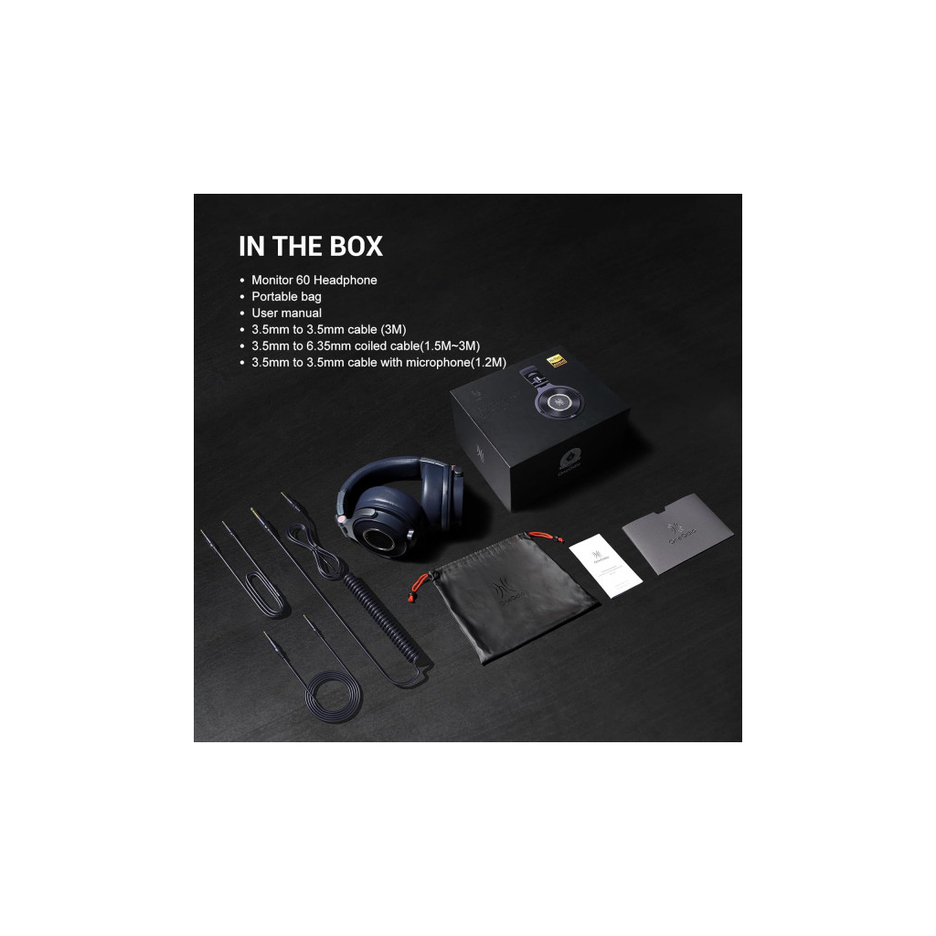 Навушники OneOdio Monitor 60 3,5мм/6,35мм Misty Blue (Monitor 60 Misty Blue) - зображення 3