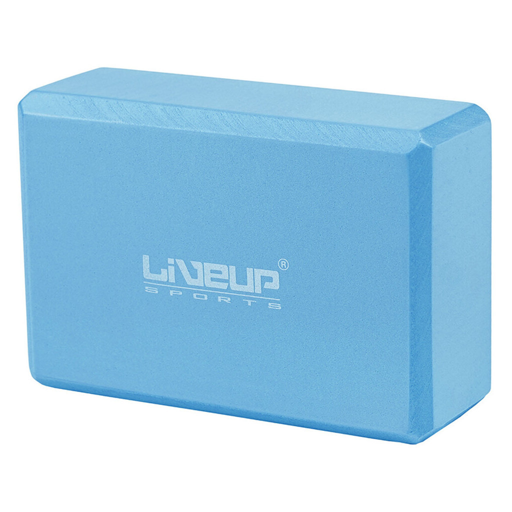 Блок для йоги LiveUp EVA Brick Уні 22,9 x 15,2 x 7,6см Синій (LS3233A-b) - зображення 1
