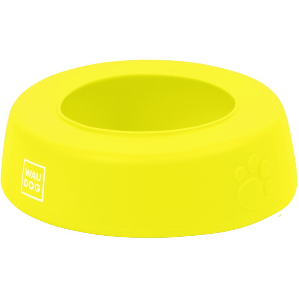 Посуд для собак WAUDOG Silicone Миска-непроливайка 1 л жовта (50798) - зображення 3