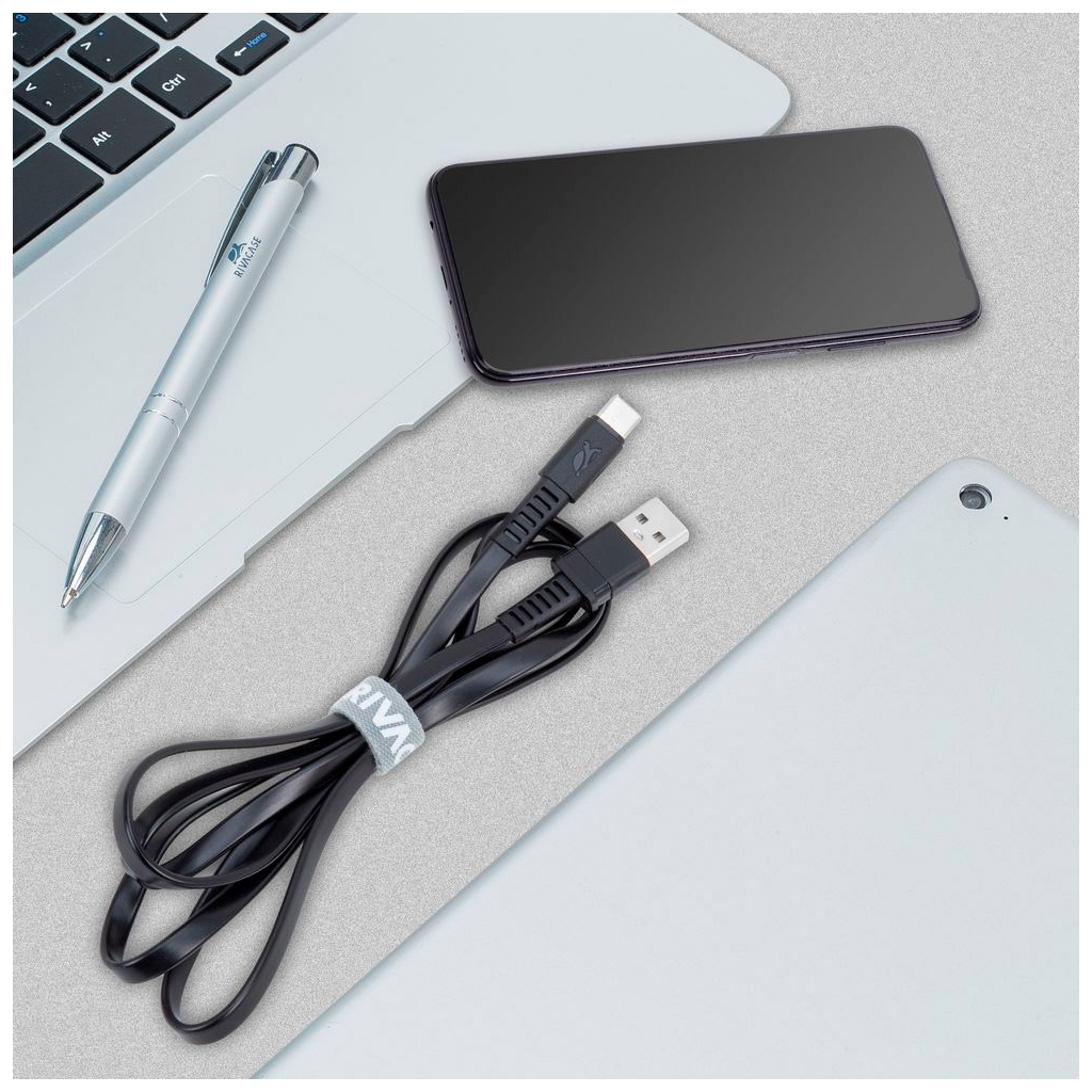 Дата кабель USB 2.0 AM to USB-C 1.2m black RivaCase (PS6002 BK12) - picture 9