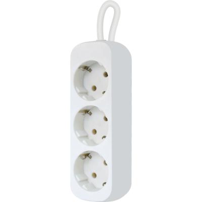 Мережевий подовжувач Defender E318 1.8 m 3 роз white (99221) - зображення 2