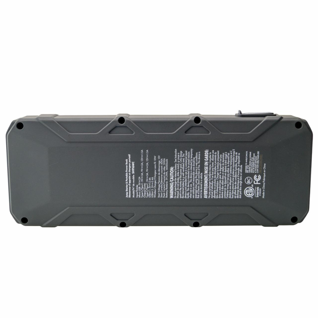 Пуско зарядний пристрій Shell 16000mAh (SH916WC-CB(Grey+Yellow)) - зображення 5